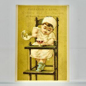 Callanan Kemp Groceries New York Victorian Trade Card